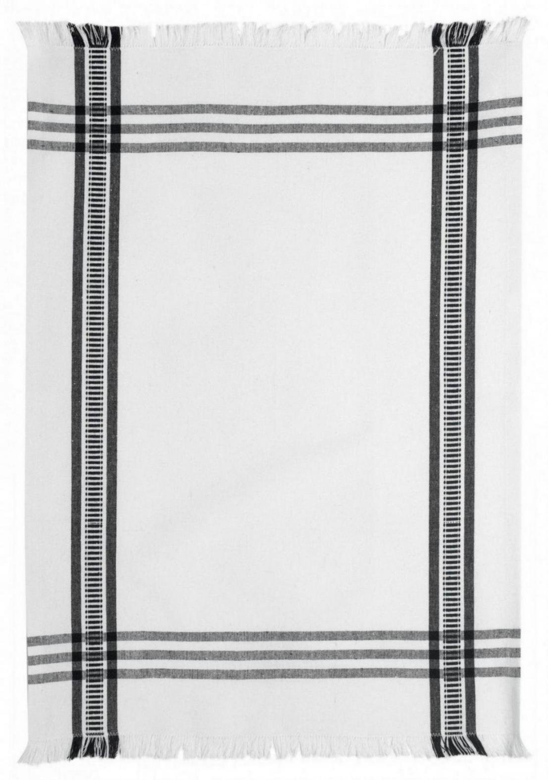 Recycled Tea Towel Cruz Noir 50 X 70