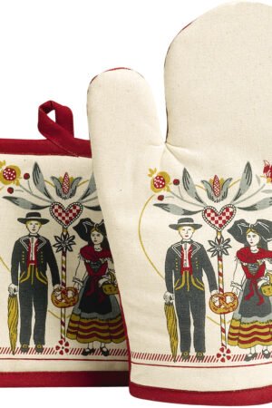 Boem Oven Mitt and Pot Holder Beige 18 X 28
