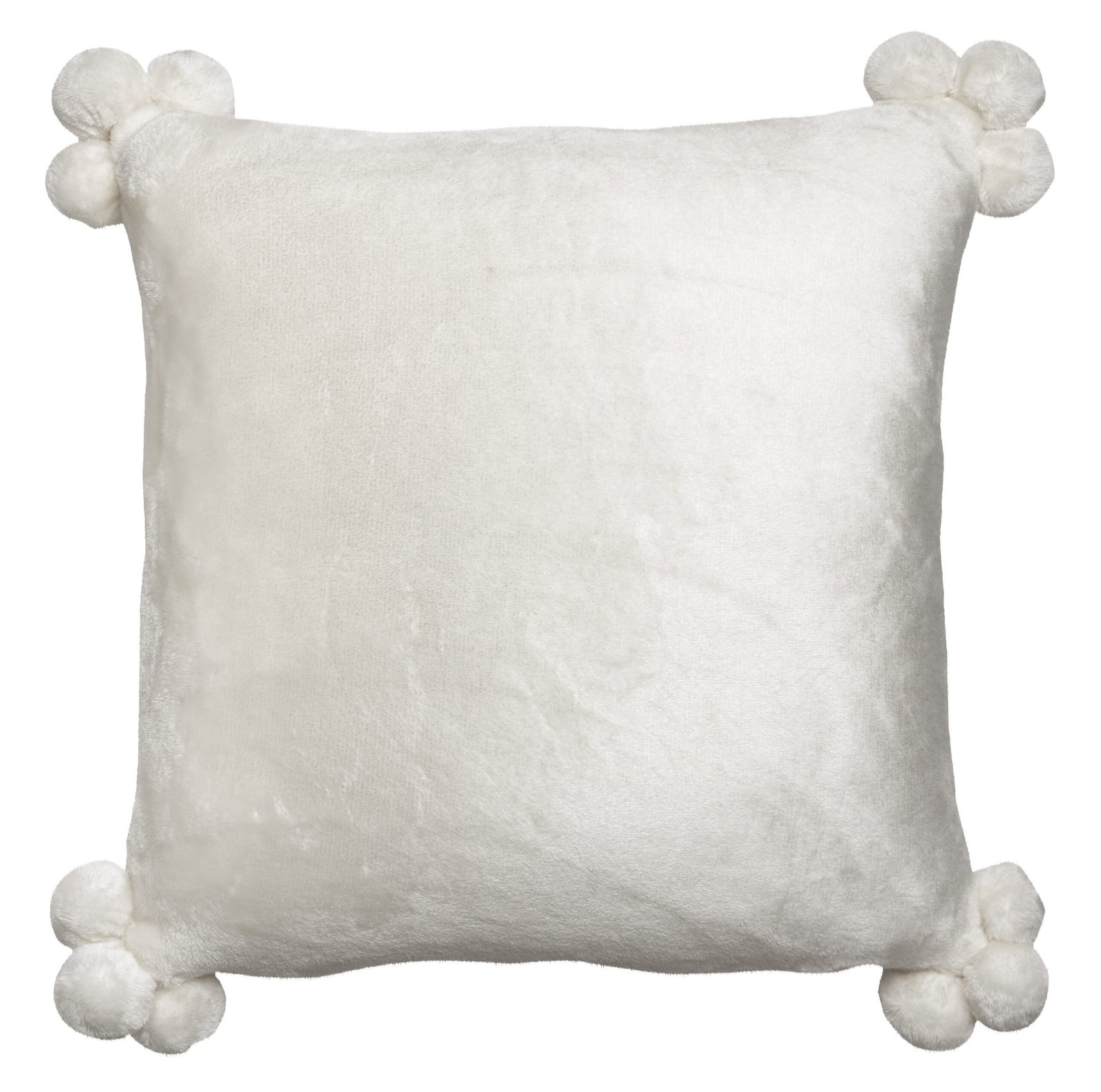Tender Pompons Cushion Neige 45 X 45