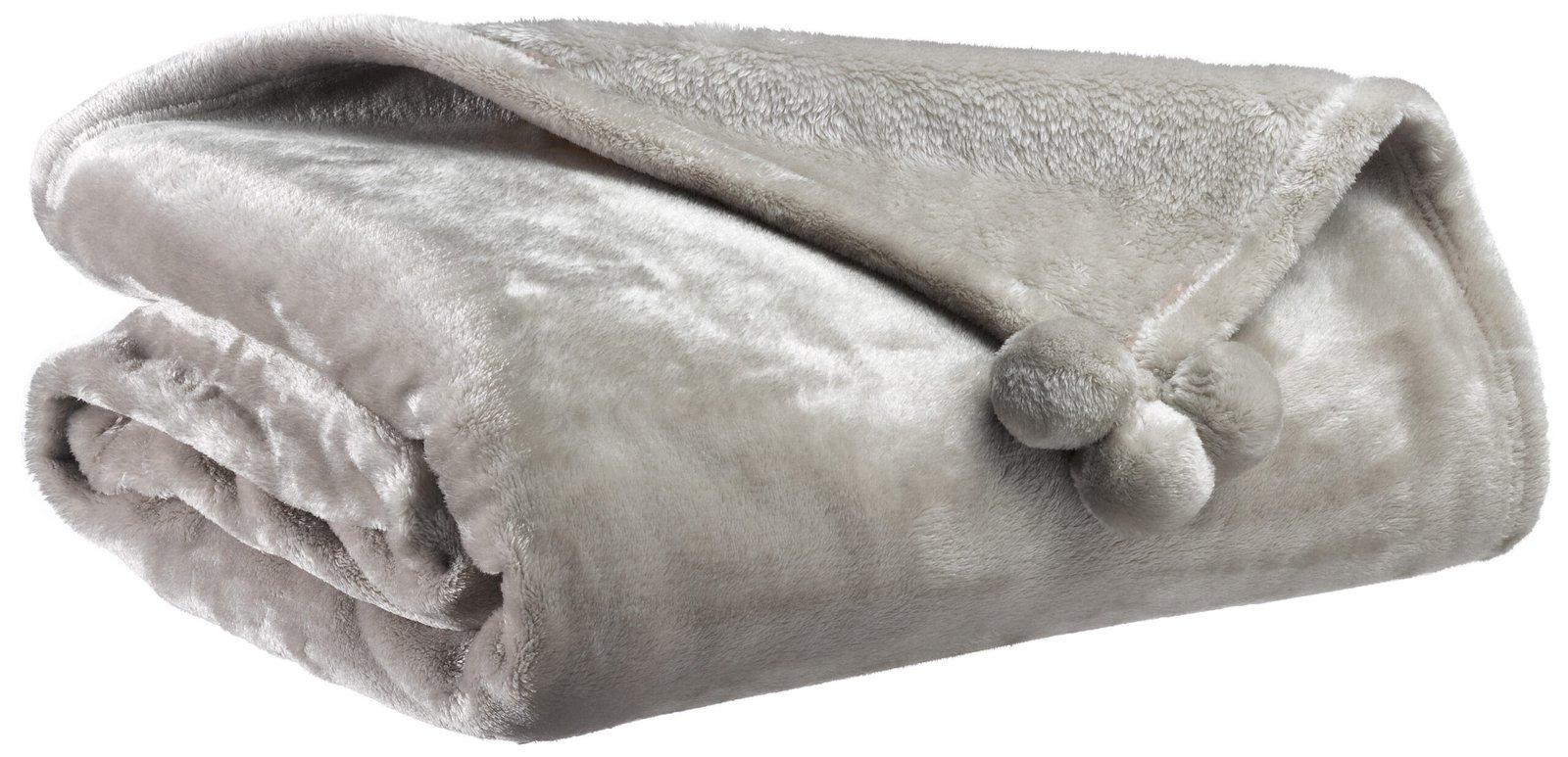 Tender Pompons Throw Blanket 130 X 170