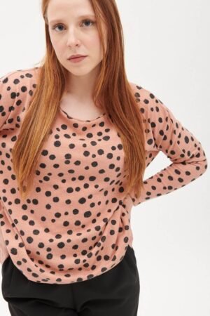Pink Polka Dot Guerin Top.