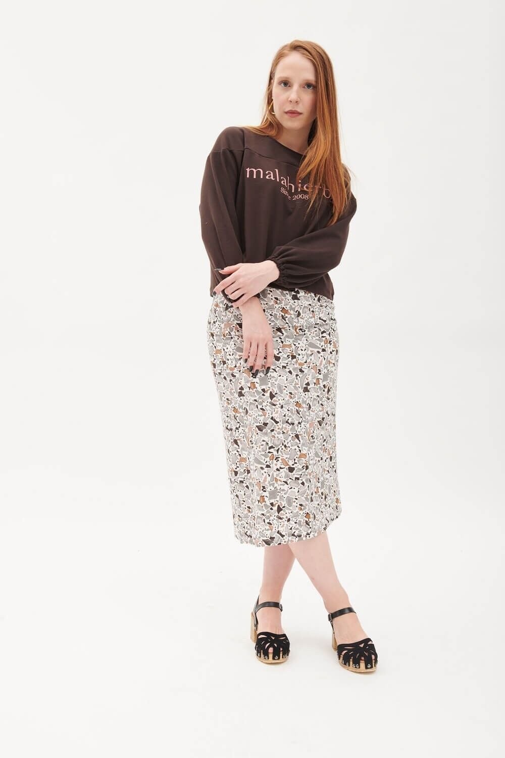Marble Print Luna Skirt.