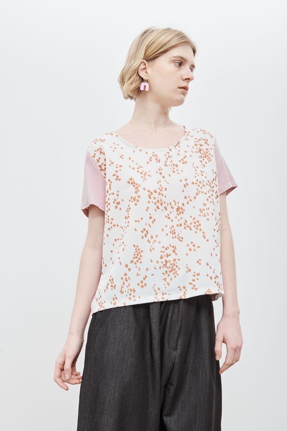 Frida Pink Print Copper Top