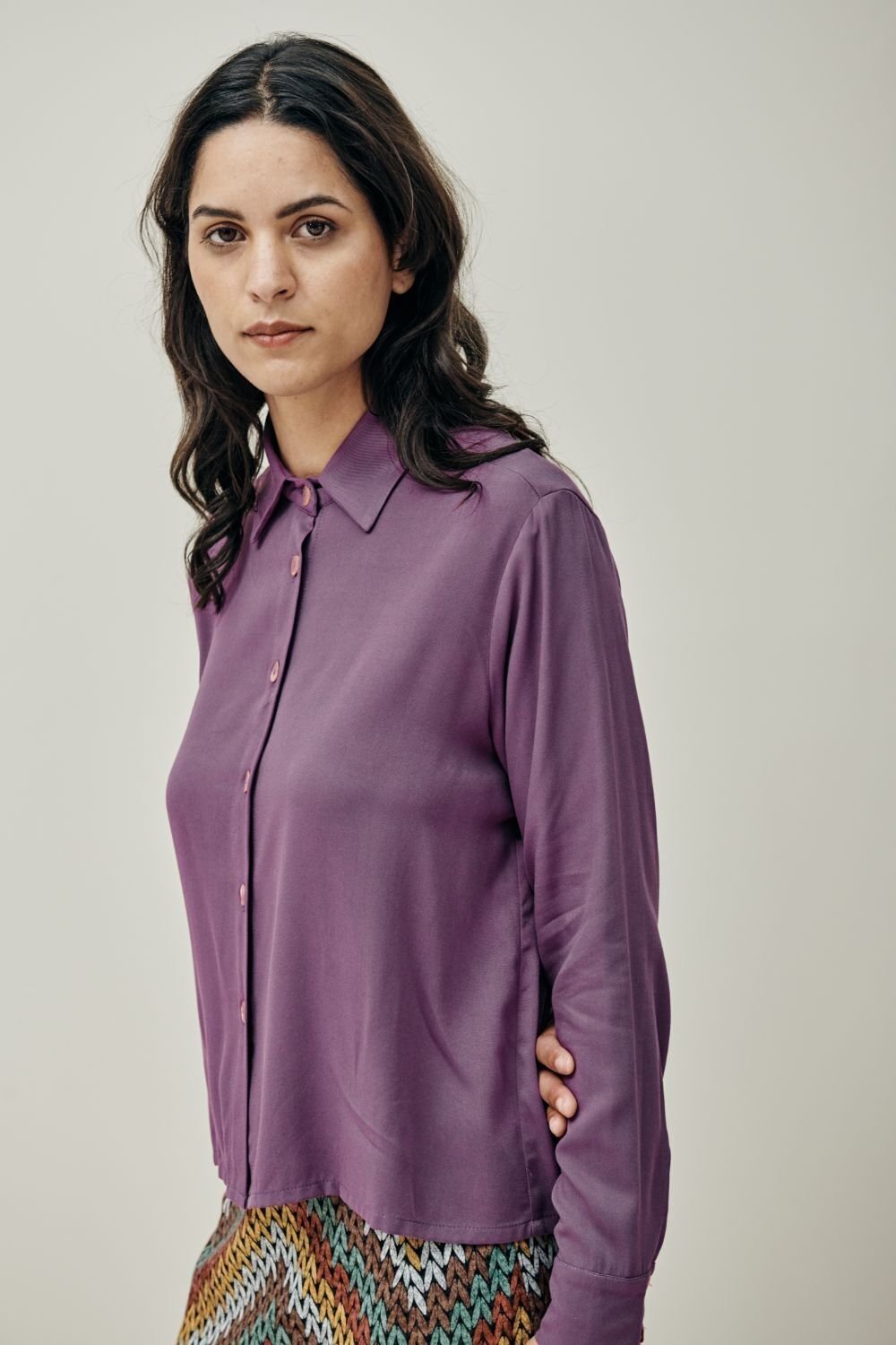 Iggy Shirt- Eggplant