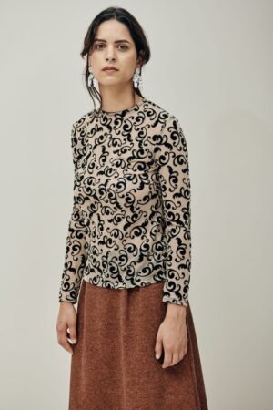 Janis T-shirt - Flocked Tulle
