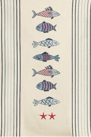 New Pesk Tea Towel Bleu 50 X 70