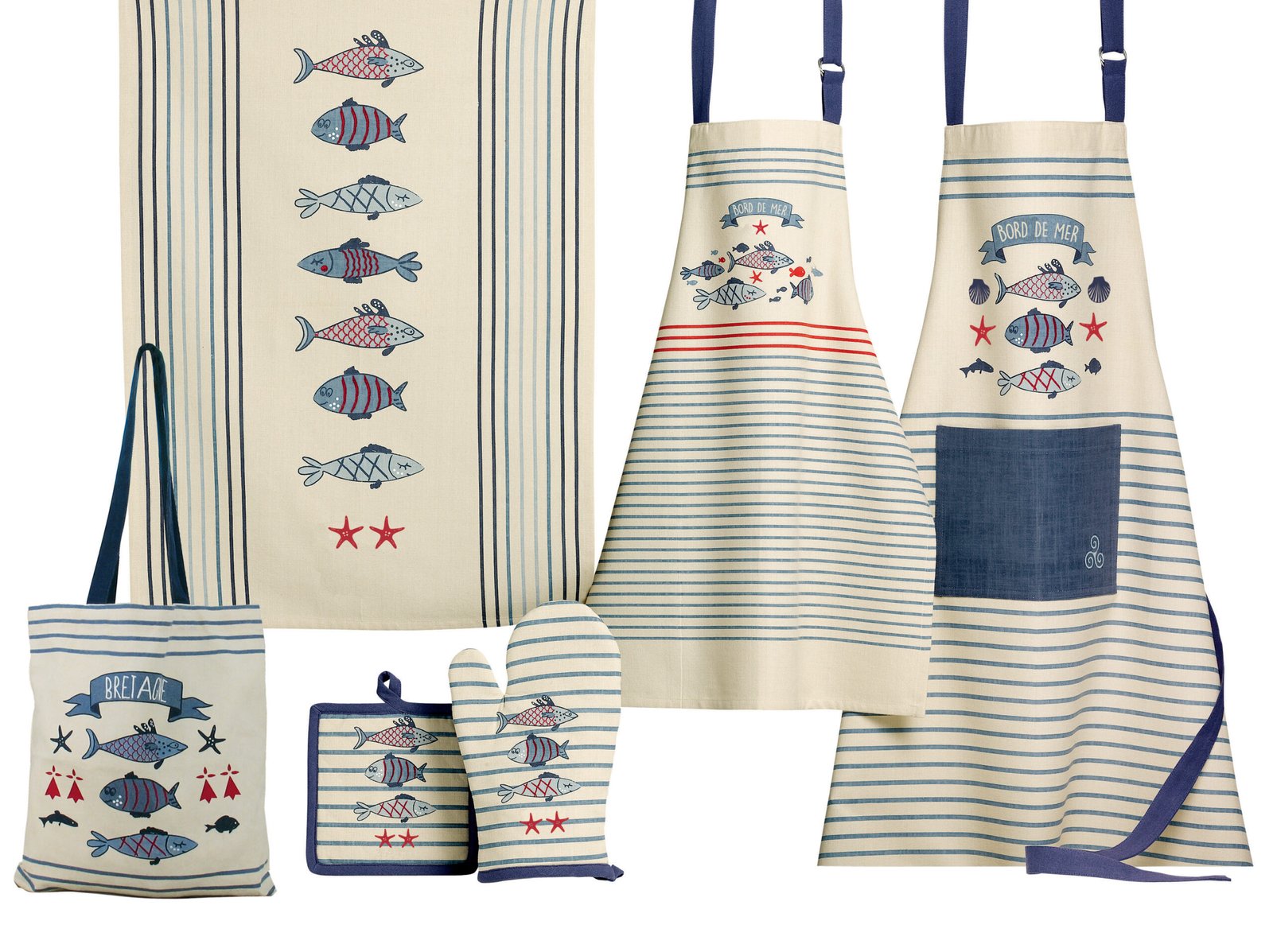 New Pesk Tea Towel Bleu 50 X 70 - Image 2