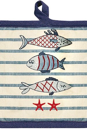New Pesk Pot Holder Bleu 18 X 18
