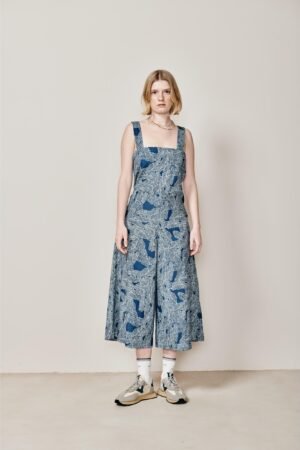 Siena Jumpsuit- Blue Leaf