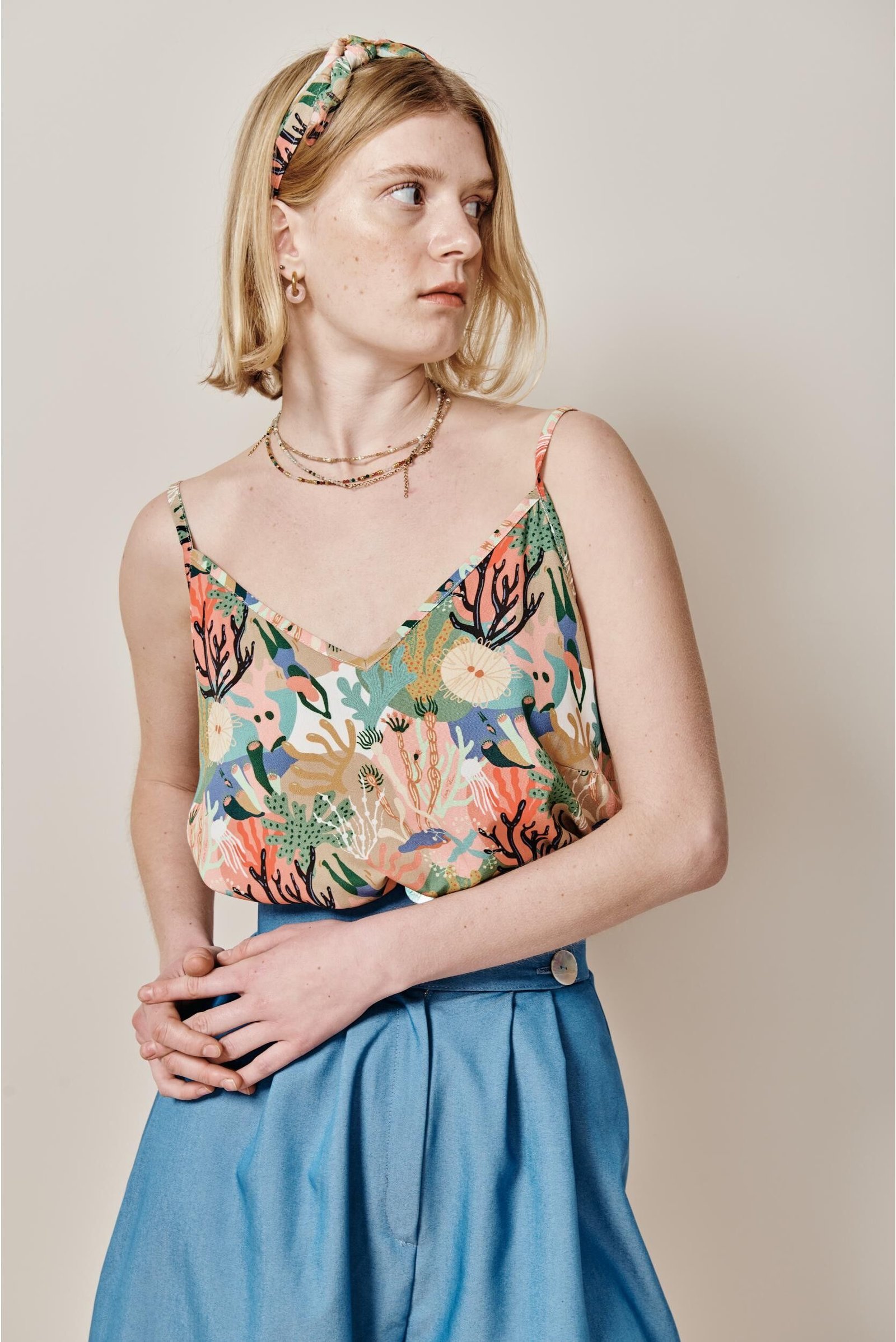 Chipiona Lingerie Top- Original Print