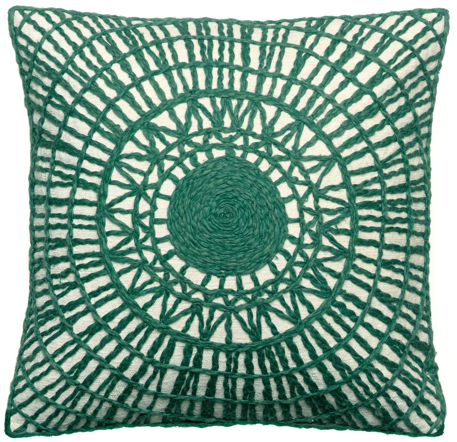 Embroidered Cushion Noa Épicéa 45 X 45