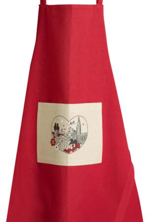 Chats Coeur Kitchen Apron Rouge 72 X 85