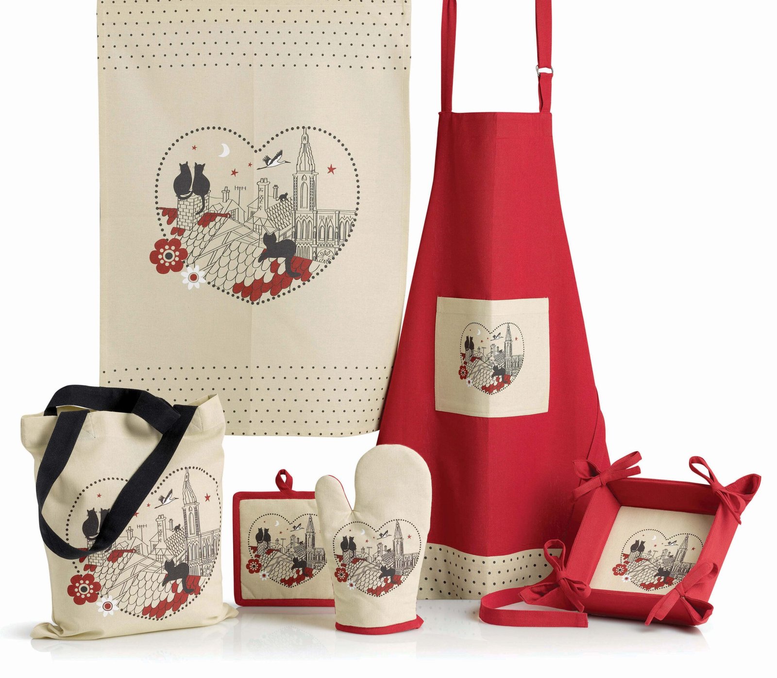 Chats Coeur Bag Beige 40 X 35 - Image 2