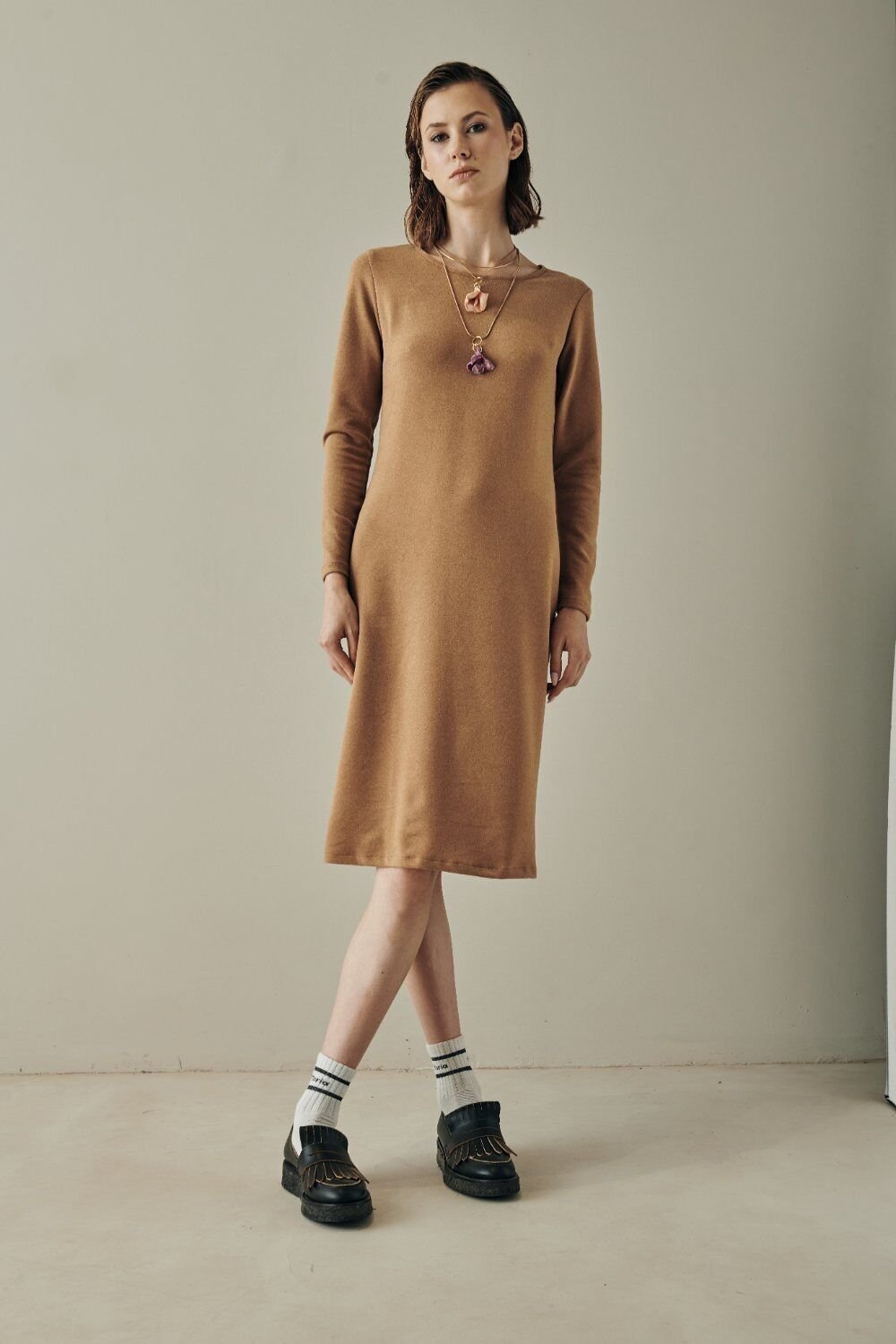 Alice-Beige Dress