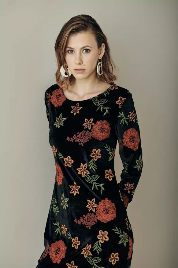 Alice-Embroidered Dress