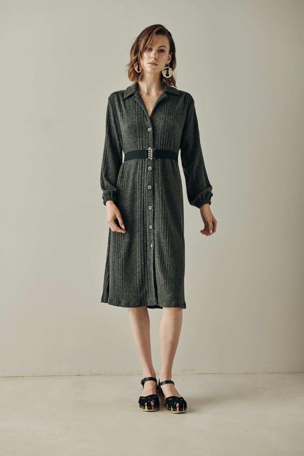 Aspen Winter Dress - Grey