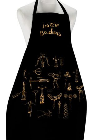 Large kitchen apron Les Tire-Bouchons Noir 72 X 96