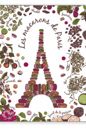 Macarons de Paris Placemat Set Assortis 30 X 45