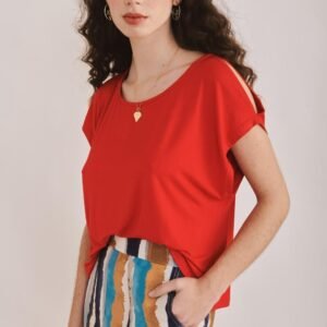 Top Bella - P. Liso Rojo