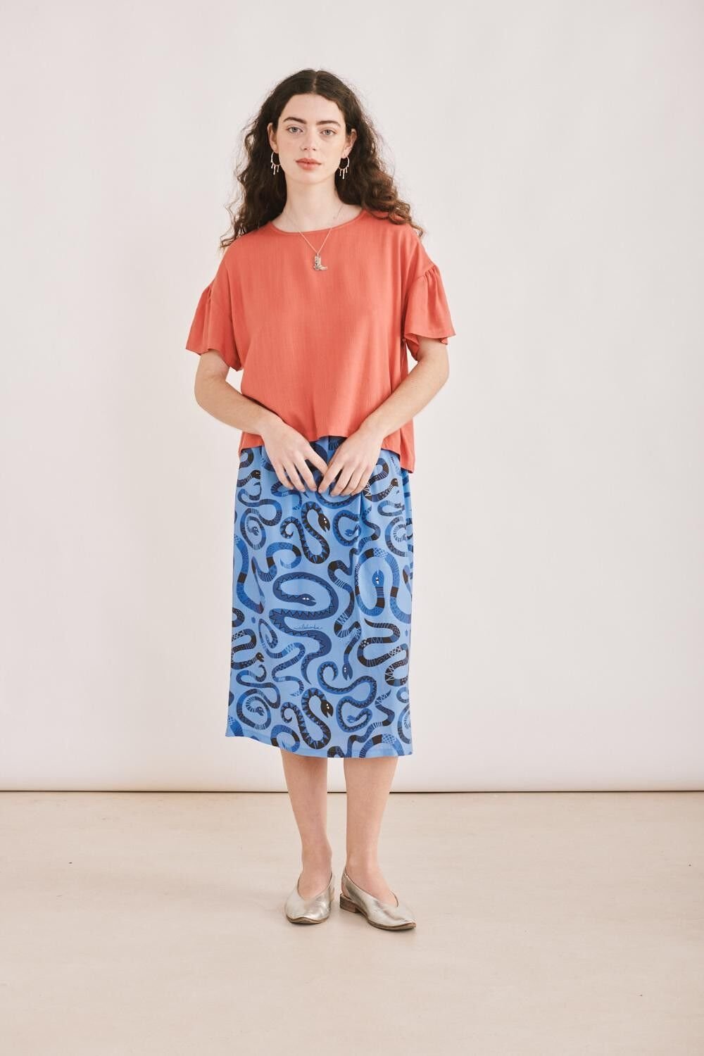 Eleanor Skirt - Original Snake Print
