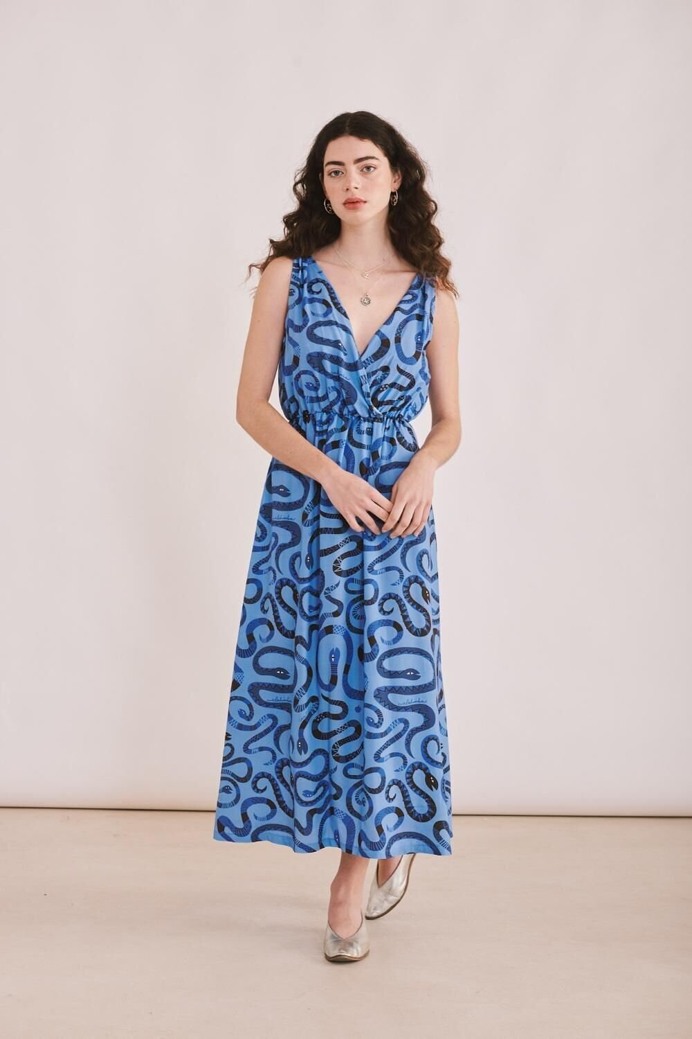 Margarita Dress - Original Snake Print