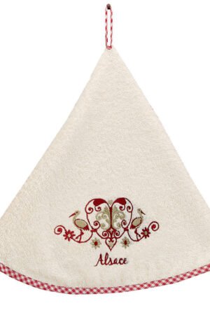 Harz Round Hand Towel Ivoire Diameter 60