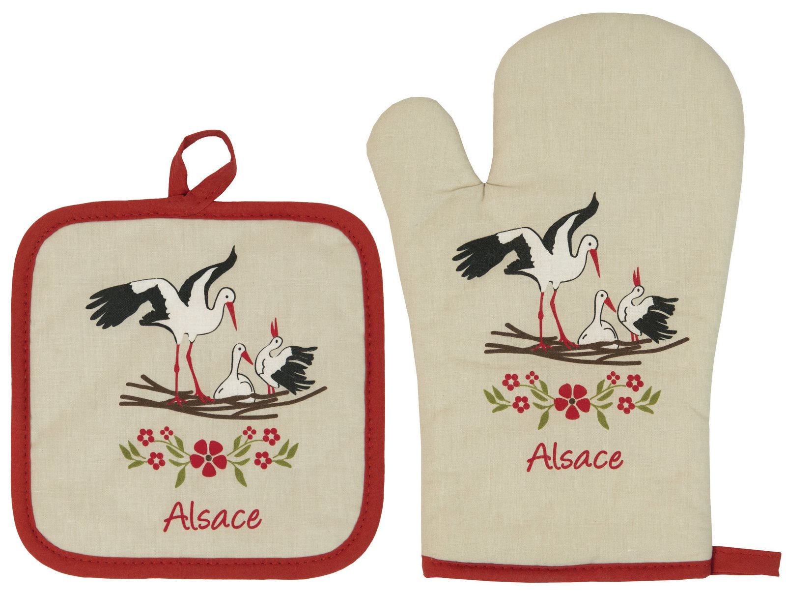 Zamma Oven Mitt and Pot Holder Ficelle 18 X 28 - Image 3
