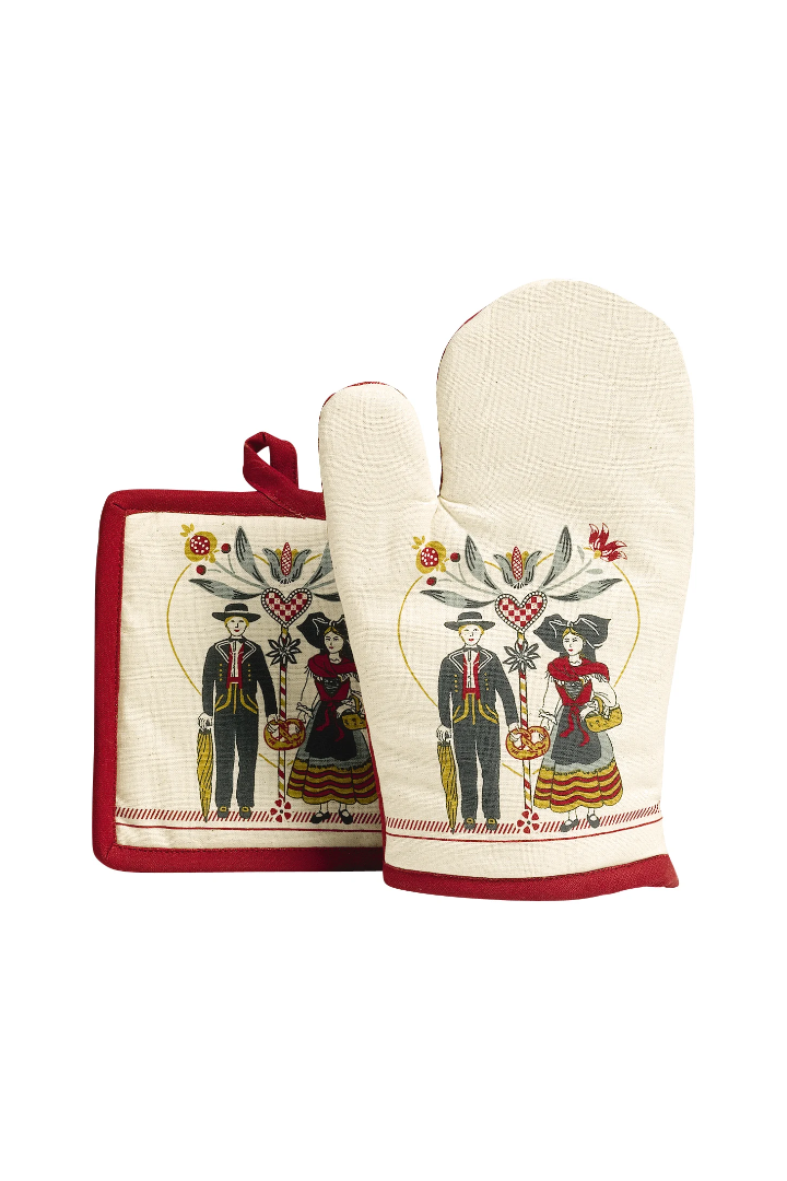 Boem Oven Mitt and Pot Holder Beige 18 X 28