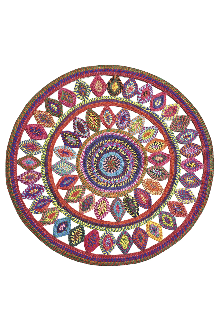Bowey Rug Multicolore Diameter 90