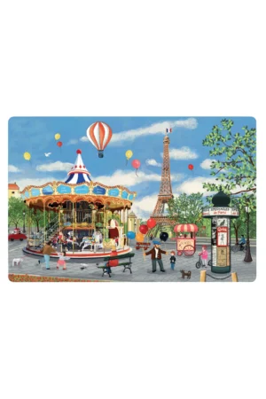 Carrousel Tour Eiffel Placemat Set Assortis 30 X 45