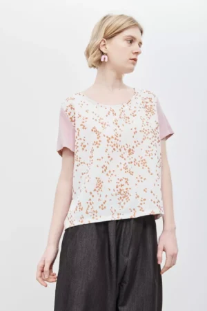 Frida Pink Print Copper Top