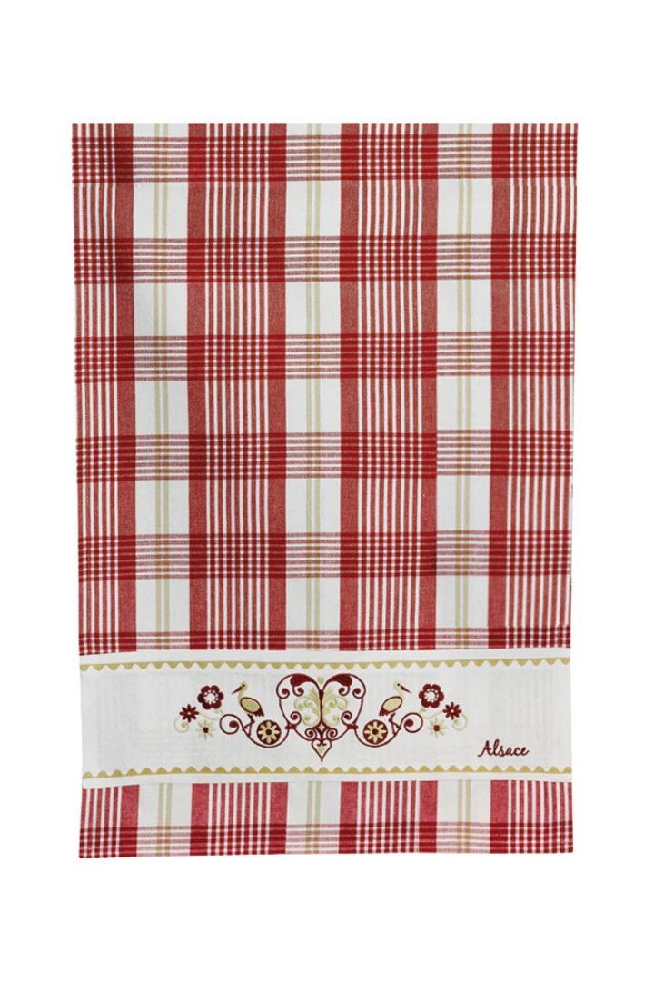 Harz Checkered Tea Towel Rouge 70 X 50