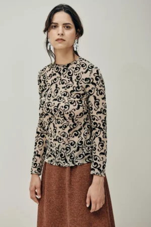 Janis T-shirt - Flocked Tulle