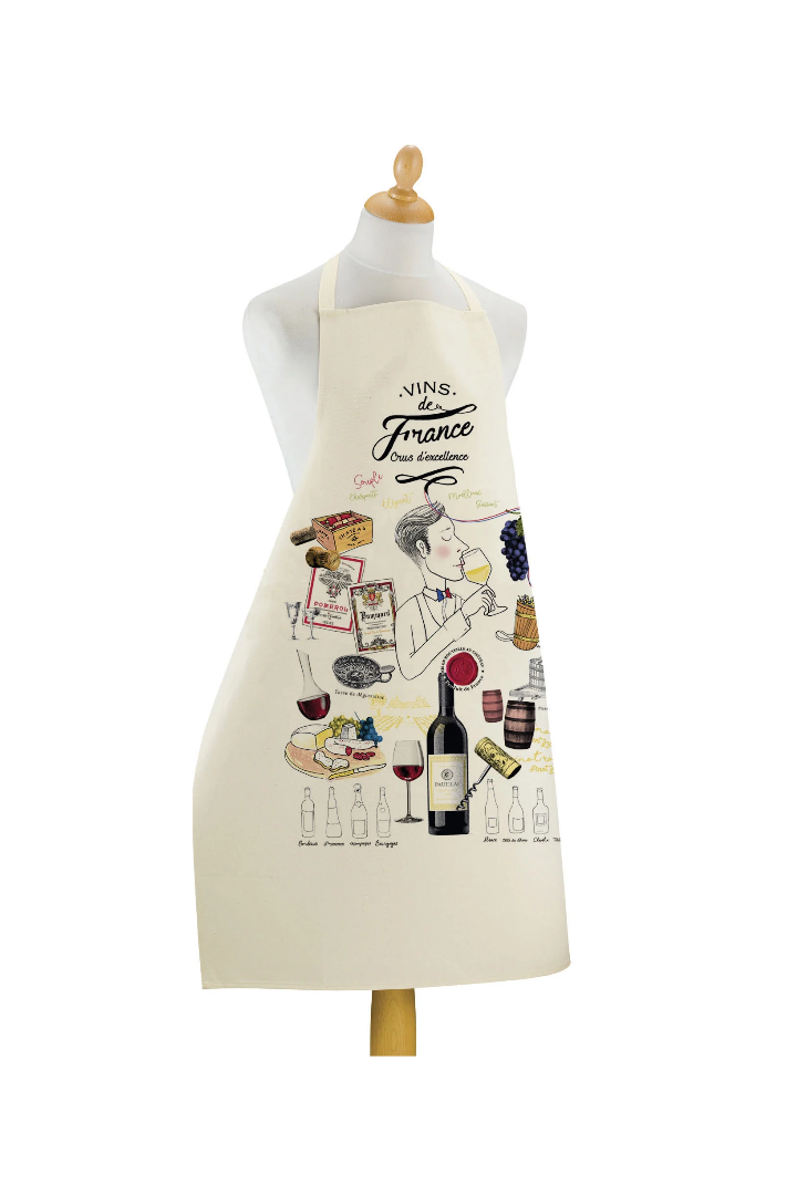 Large kitchen apron Crus d'excellence Écru 72 X 96
