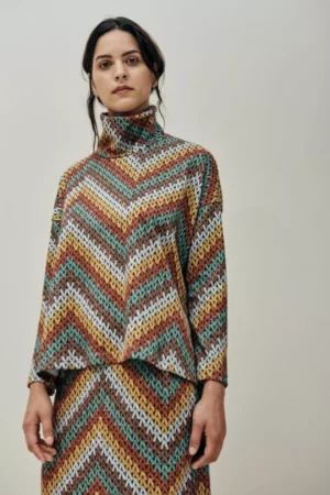 Prince Sweater - Multicolor Herringbone