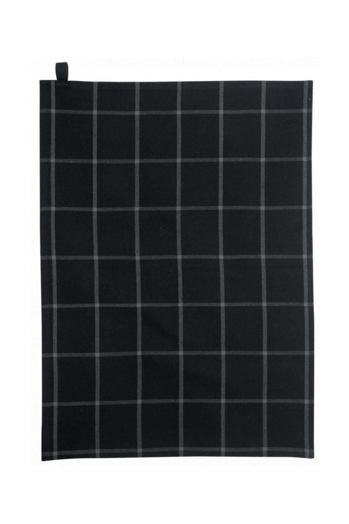 Recycled Tea Towel Doha Noir 50 X 70