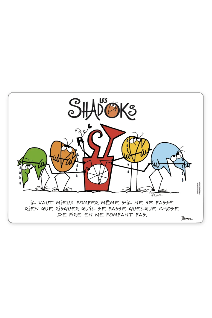 Shadoks Il vaut mieux pomper placemat set Assortis 30 X 45