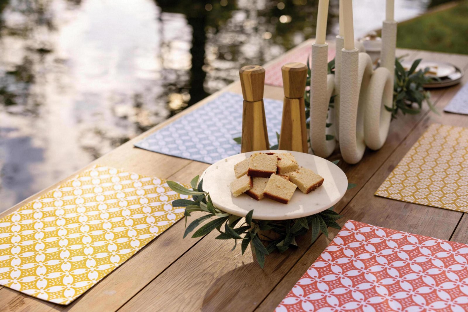 Recycled Coated Placemat Set Fatou 33 X 48 - Image 2
