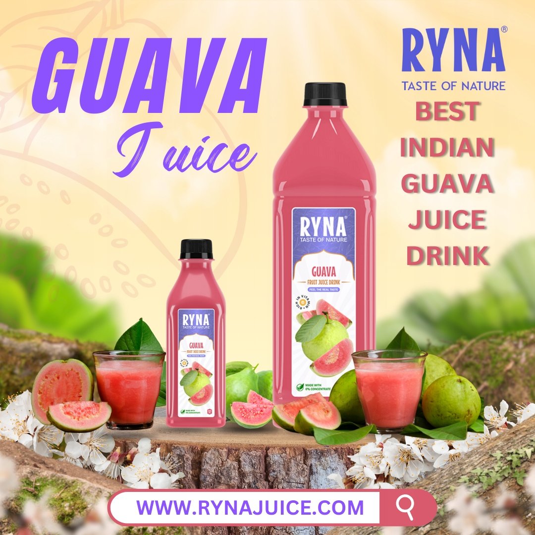 Ryna Guava Juice Drink 1L X 12 Piece - Image 4