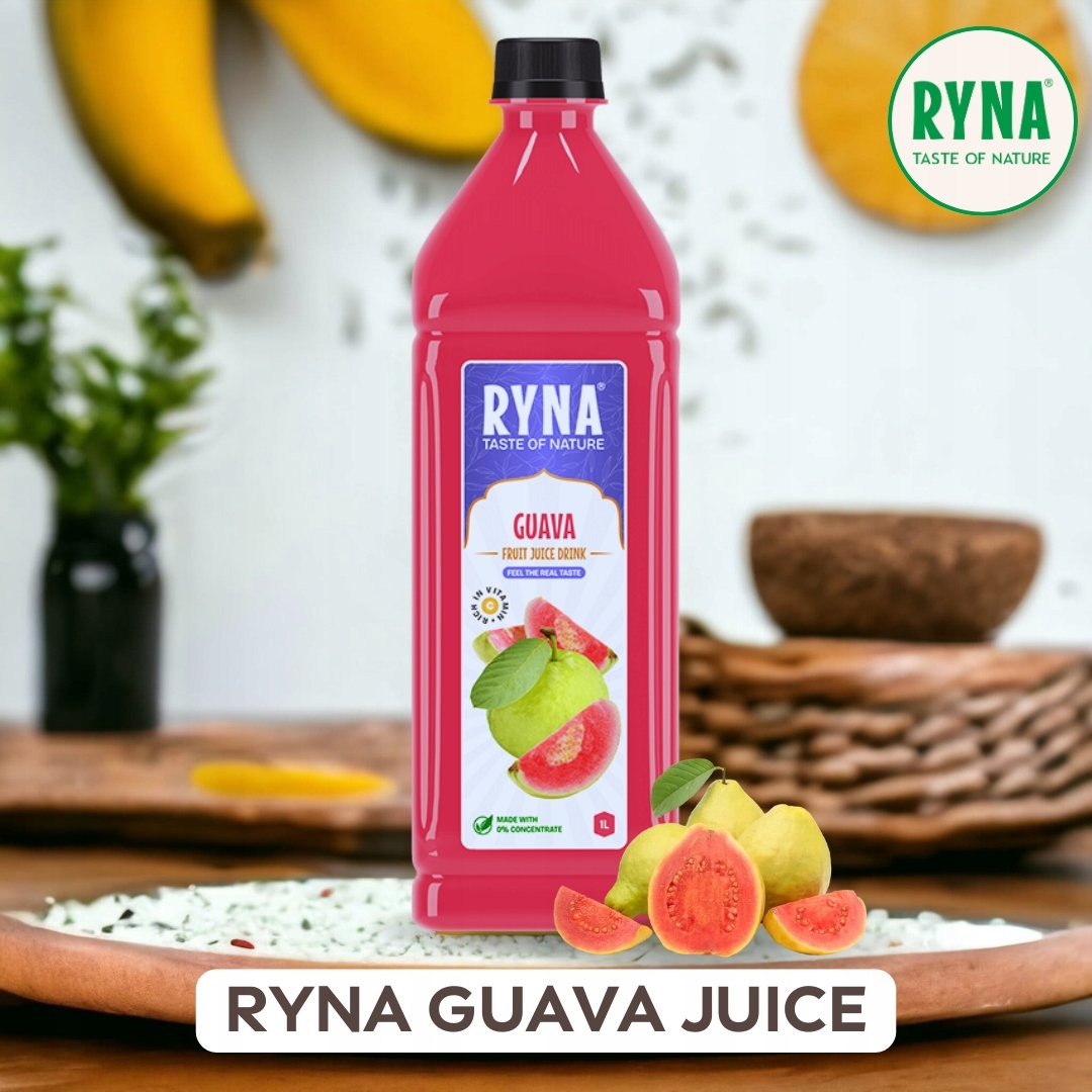 Ryna Guava Juice Drink 1L X 12 Piece - Image 3
