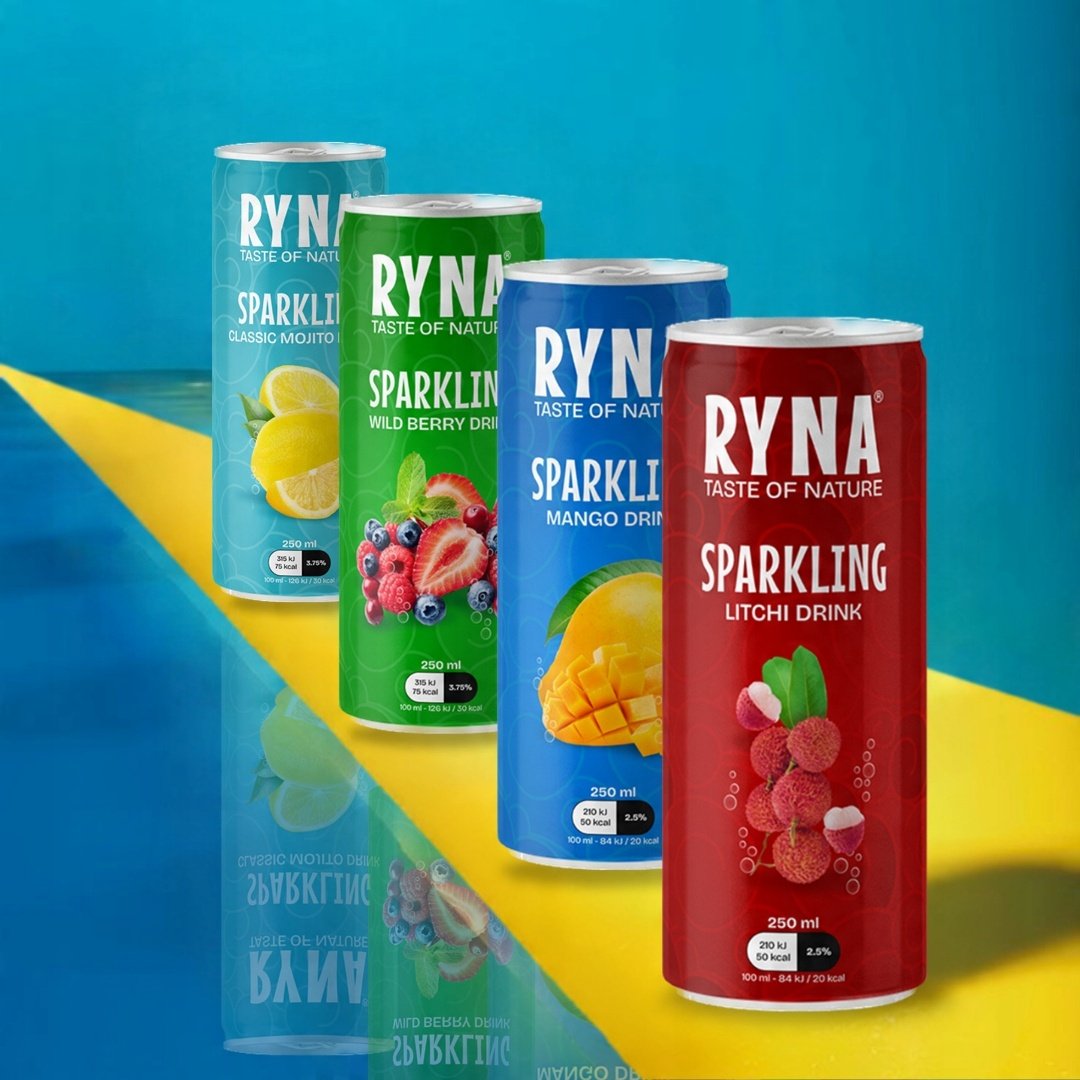 Ryna Litchi Sparkling Drink 250Ml X 24Pieces - Image 2