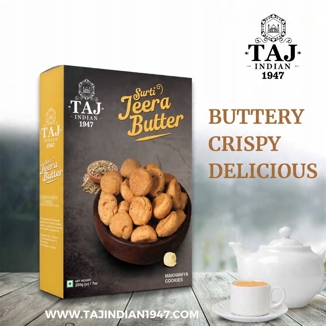 Taj Indian 1947 Surti Jeera Butter 300G x 16Pieces - Image 2