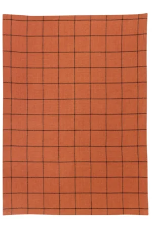 Kilia Checkered Linen-Cotton Tea Towel 50 X 70