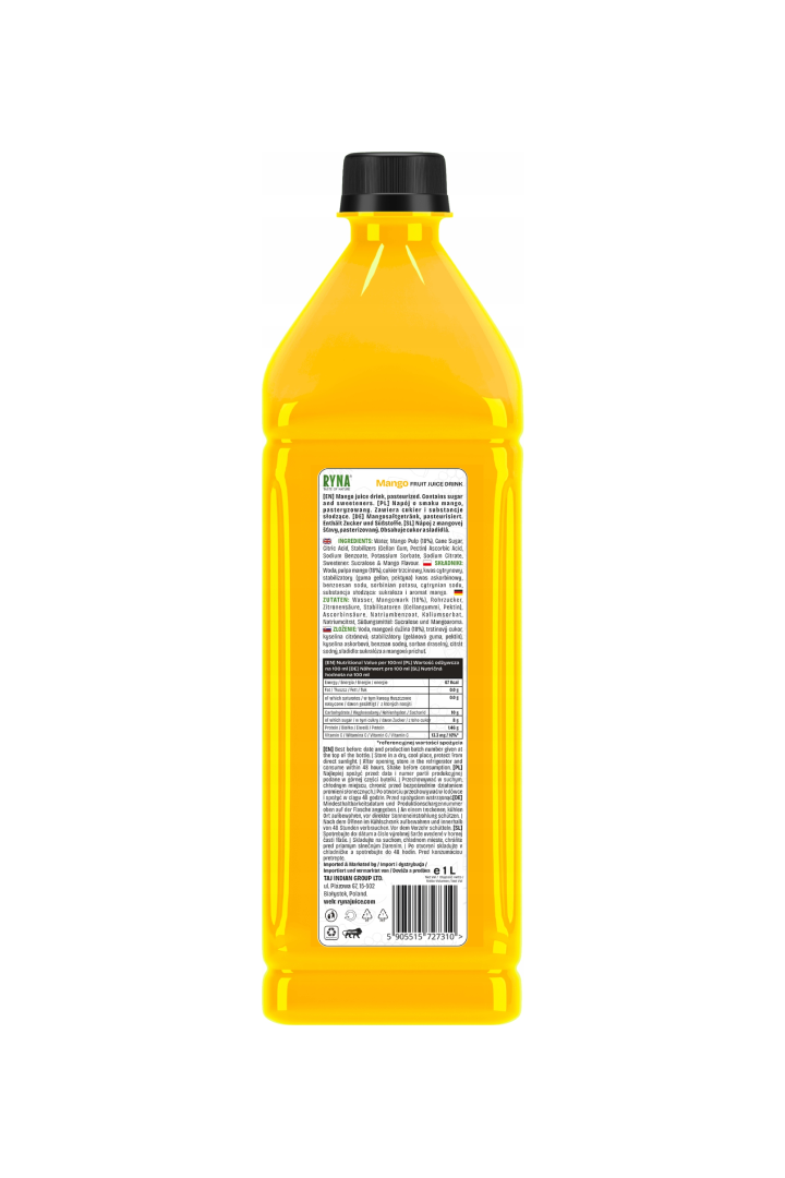 Ryan Mango Juice Drink 1L X 12 Pieces - Image 2