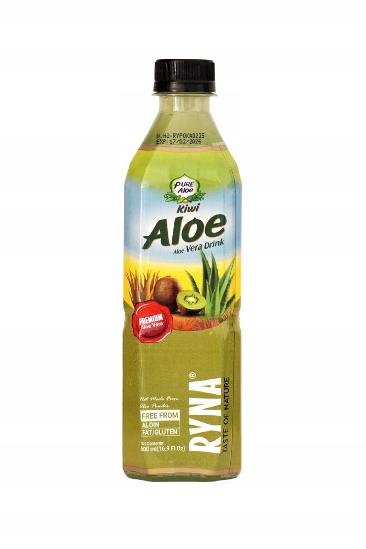 Ryna Aloevera Kiwi Juice 500Ml x 24 Pieces