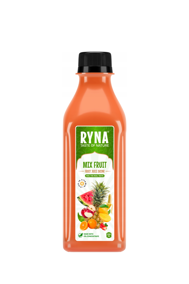 Ryna Mix Fruit Juice Drink 200Ml x 48 Pieces