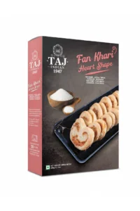 Taj Indian 1947 Fan Khari Heart Shape 200G x 15Pieces