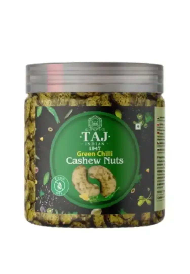 Taj Indian 1947 Green Chilli Cashew Nuts 200G x 24Pieces