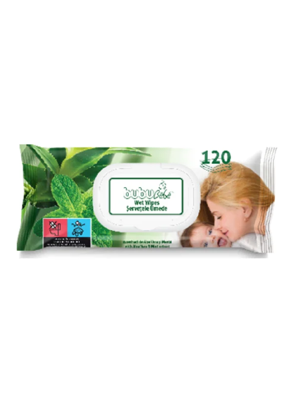 BUBU BEBE WET WIPES 40X120 PCS with Aloe Vera & Mint extract