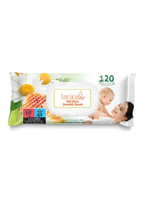 BUBU BEBE WET WIPES 40X120 PCS  with honey&chamomile extract